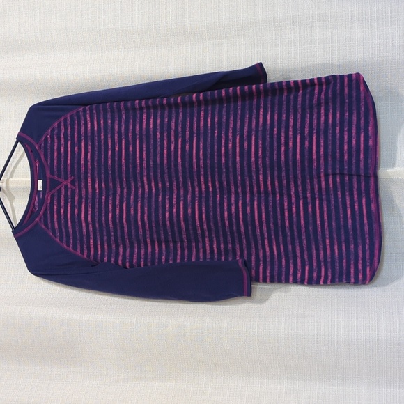 4/$20 Sleep Chic Purple Long Sleeve Pyjamas Women's Night Gown Size M - Picture 1 of 9